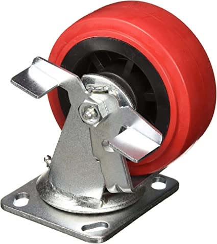 CASTER SWIVEL W/LOCK 6' PU