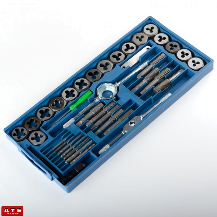 TAP AND DIE SET 40PC ALLOY MM