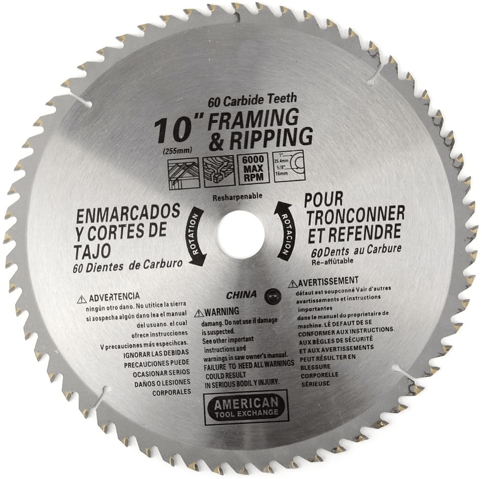 SAW BLADE 10″60THCCARBIDE