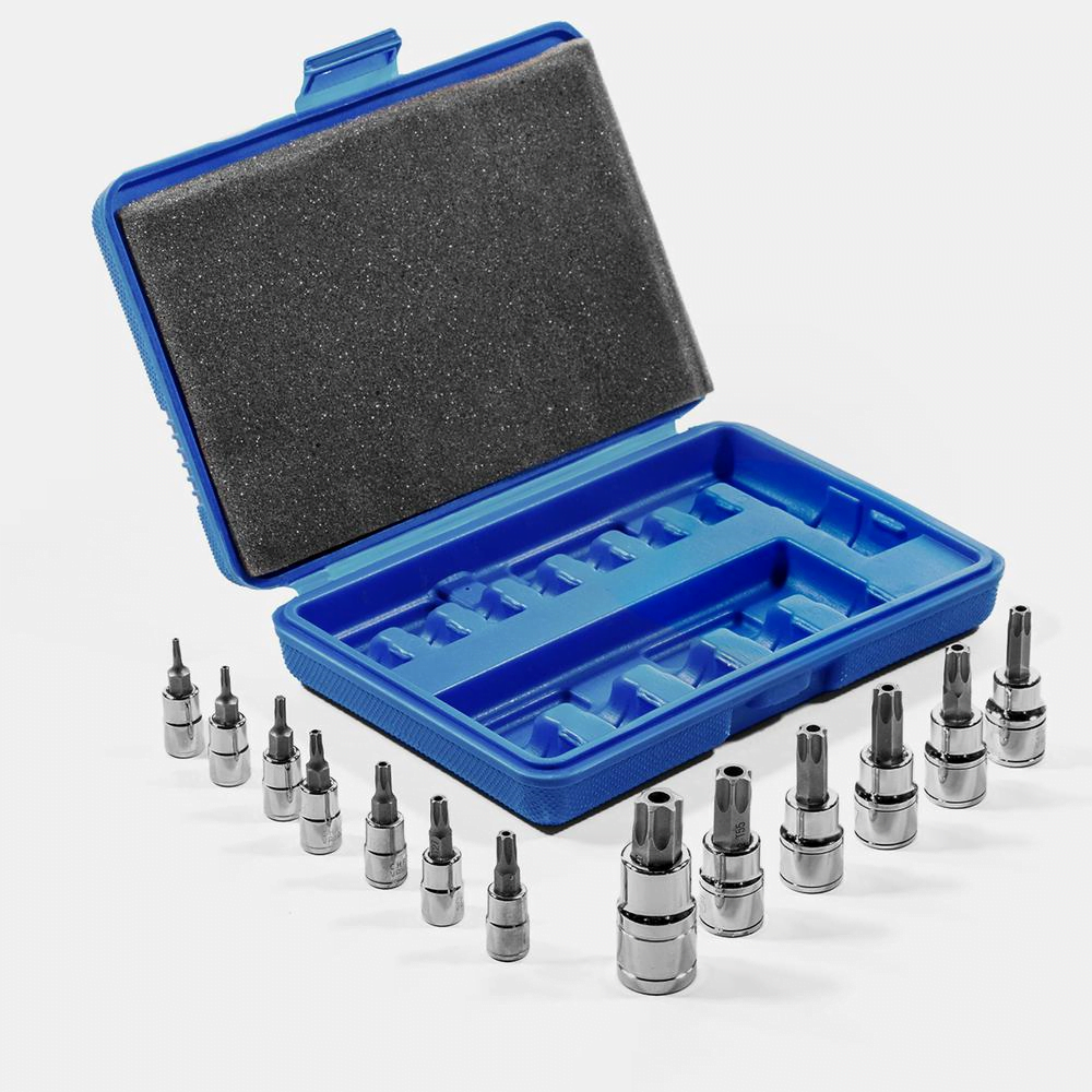 SOCKET SET TORX 13PC TAMP SU