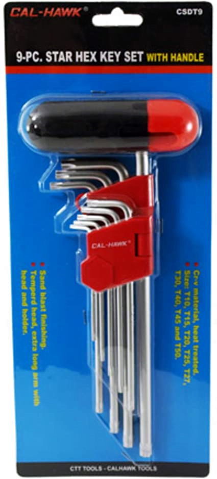 STAR KEY SET LONG W/RACK 9PC