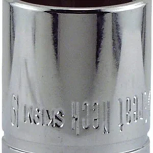SOCKET 19MM X 3/8DR 12PT GN