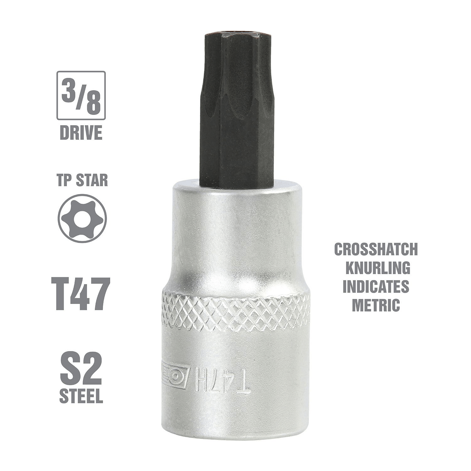 SOCKET TORX TAMP T47 X 3/8DR