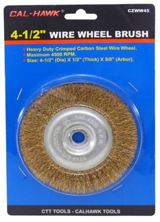 WIRE BRUSH WHEEL 4 1/2IN