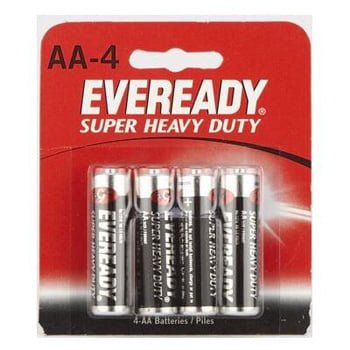 BATTERY AA SUPER HEAVY DUTY 4PK
