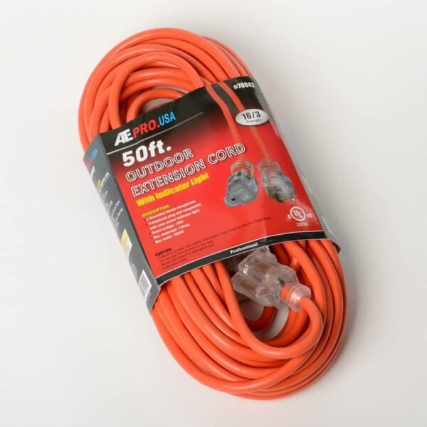 EXTENSION CORD 50FT W/ LIGHTED END UL