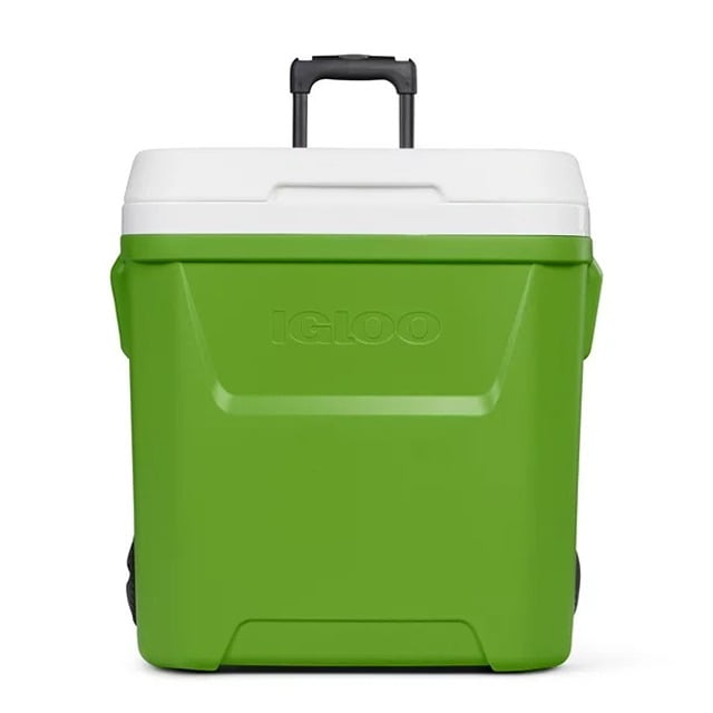 igloo 60 qt laguna roller ice chest rolling cooler blue