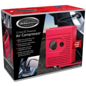 AIR COMPRESSOR 12VOLT 300PSI ASST BLUE/RED