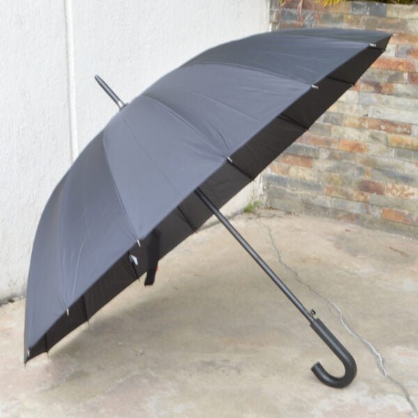 UMBRELLA 60CM 16 PANEL BLACK