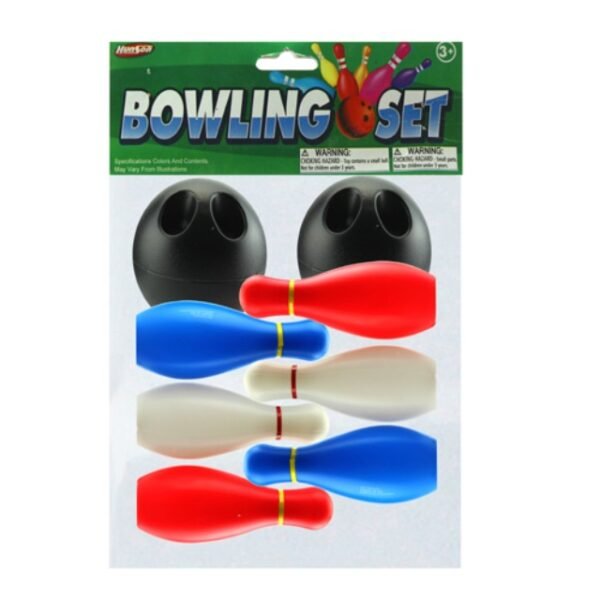 BOWLING SET W/6 PINS & 2 BALLS