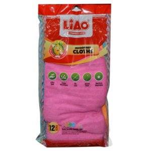 MICROFIBER CLOTH 12"X12" 4 ASST 12PC