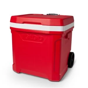 COOLER 60QT PROFILE II MAJESTIC RED ROLLER