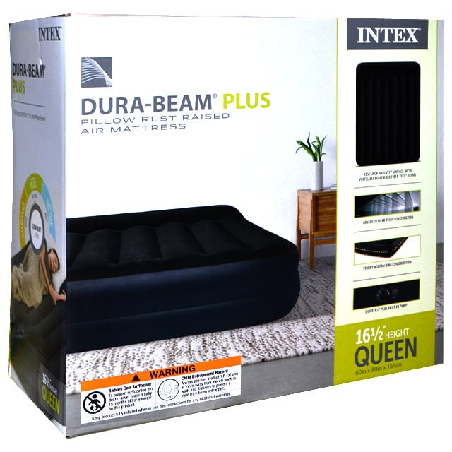 QUEEN DURA-BEAM PLUS PILLOW REST AIR MATTRESS W/PUMP