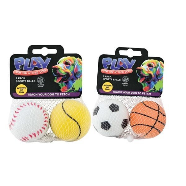 DOG TOY SPORTS BALL 2 ASST