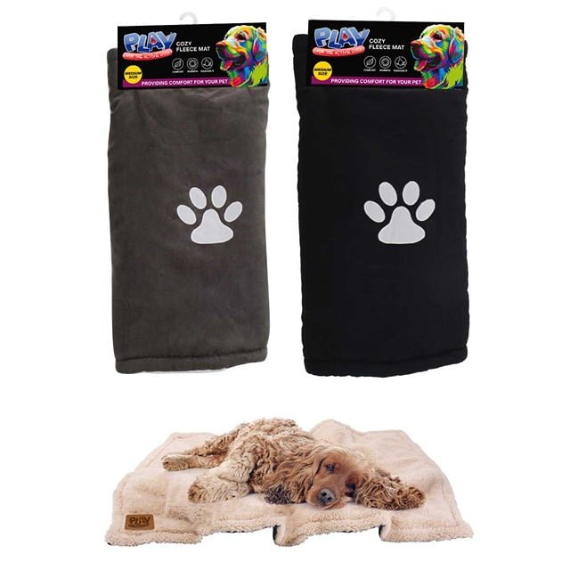 PET MAT FLEECE 75X50CM MED