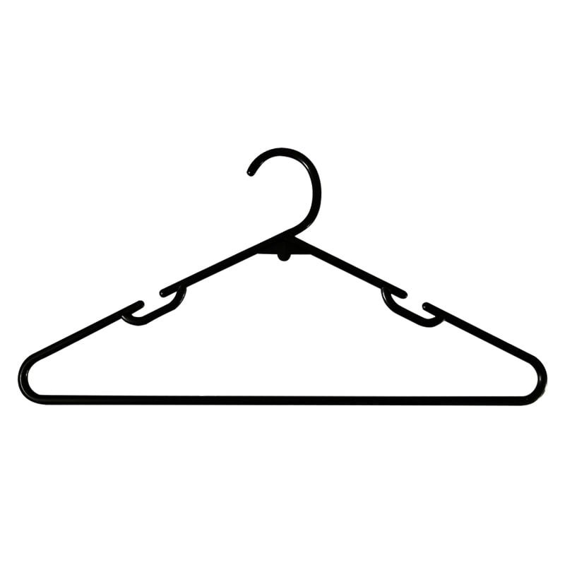 HANGER PLASTIC 30 PACK BLACK