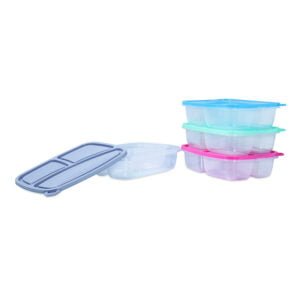 FOOD CONTAINER 3 COMPARTMENT RECTANGLE