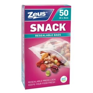 SNACK BAGS PRESS LOCK 50PK