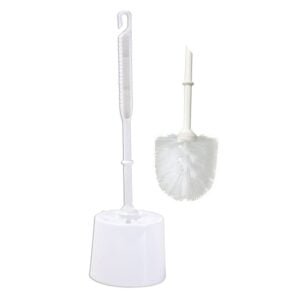 TOILET BRUSH W/HOLDER WHITE