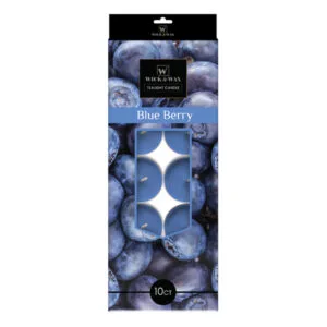 CANDLE TEALIGHT BLUEBERRY 10PK