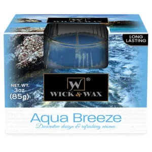 CANDLE TUMBLER 3.0OZ AQUA BREEZE