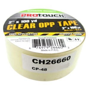 TAPE CLEAR 2" X 100YRD OPP