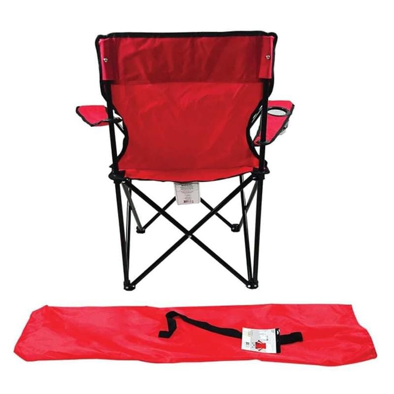 BEACH CHAIR W/CARRYING CASE RED