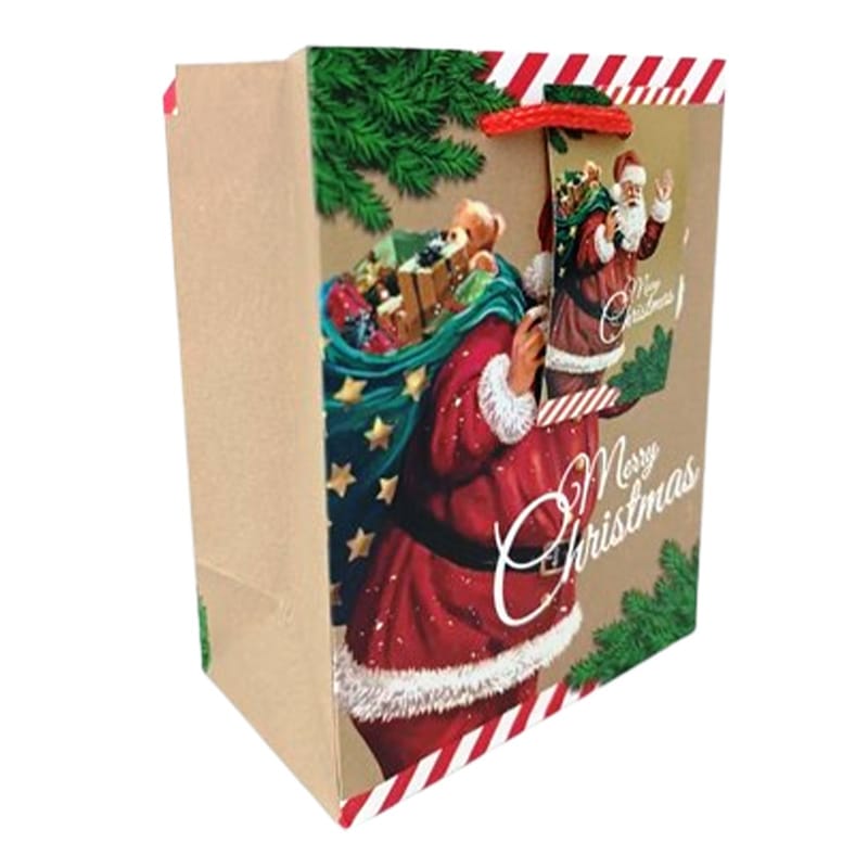 BAGS CHRISTMAS MATT LAMINATION SMALL 3PK