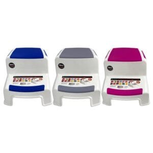 STOOL 2 STEP PLASTIC
