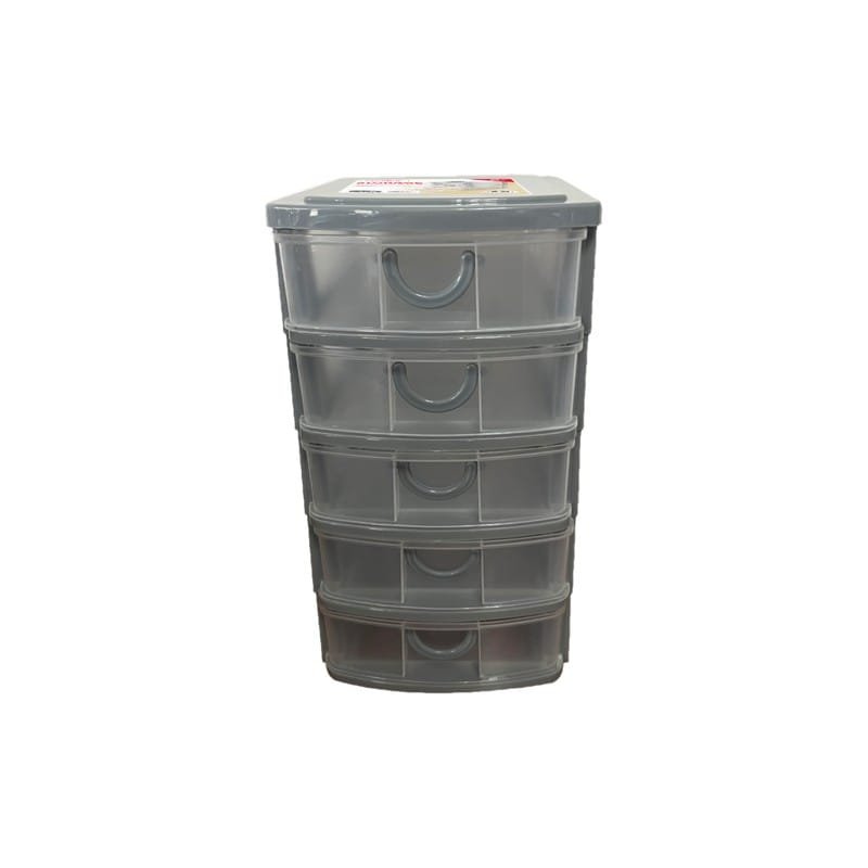 STORAGE DRAWERS 5TIER 5.25" x 6.8" x 9.25" DESKTOP