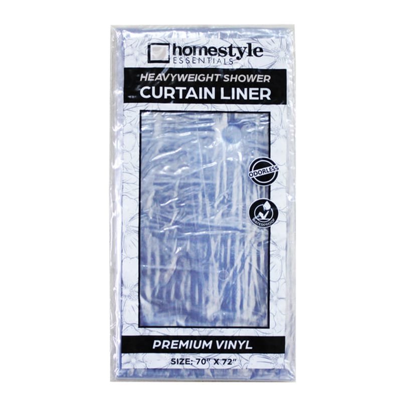 SHOWER CURATIN LINER CLEAR 2.4G 70"X72"