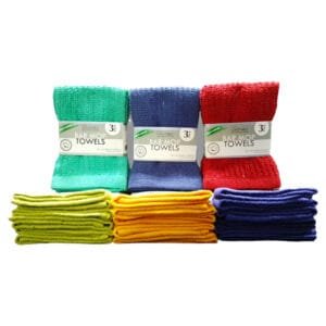 KITCHEN TOWELS MULTIPURPOSE 12X12 3PK ASST