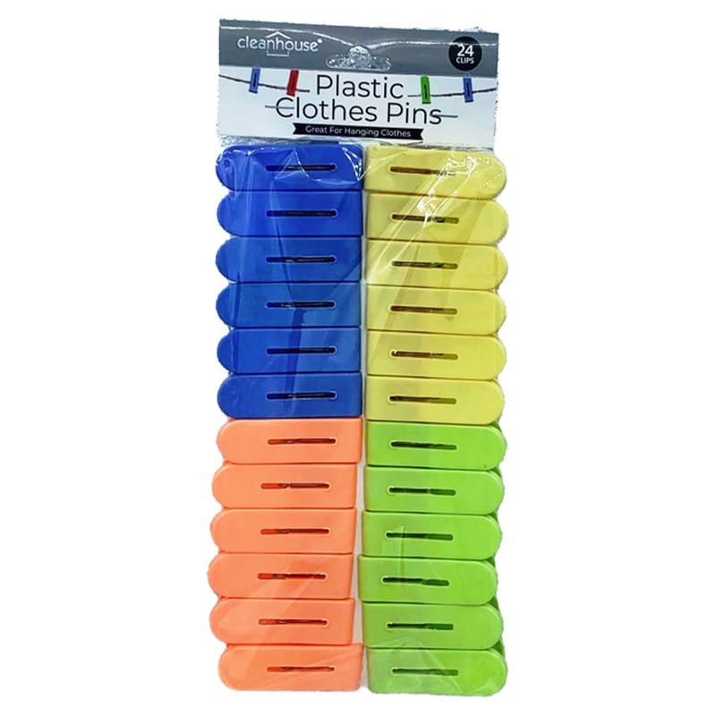 CLOTHES PINS PLASTIC 24PC