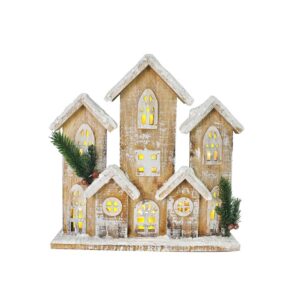SNOWY HOUSE LIGHT UP LED 29CM