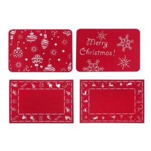 PLACEMAT FESTIVE CHRISTMAS 33X45CM FELT