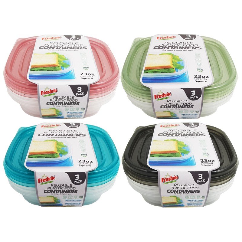 FOOD CONTAINER 3PK 23oz/690ML