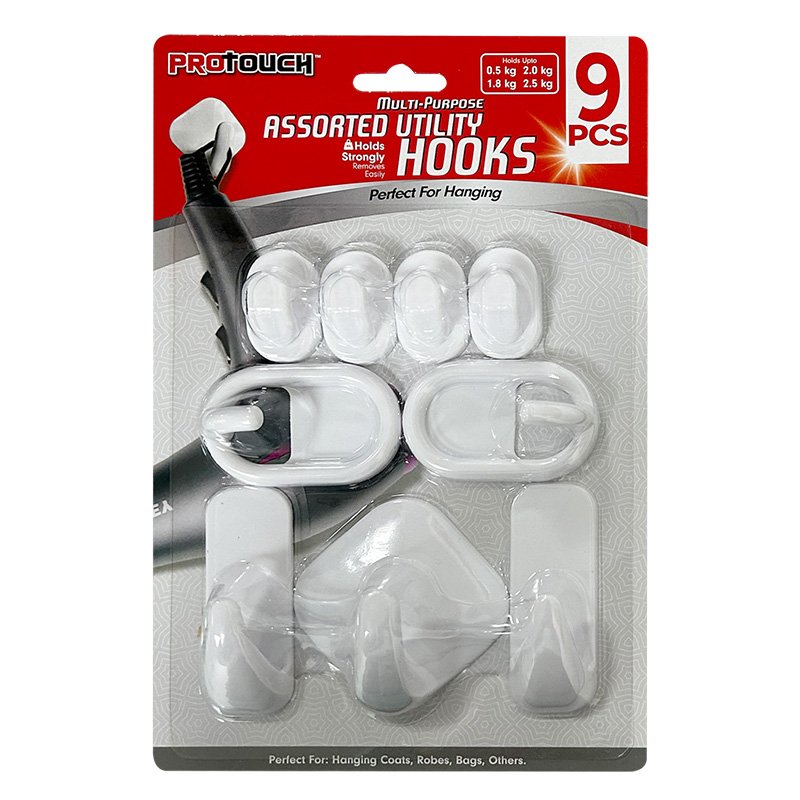 UTILITY HOOKS ASST 9PC