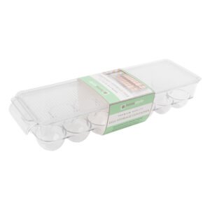 ACRYLIC FRIDGE & PANTRY BIN EGG HOLDER 15"X4" 14COUNT