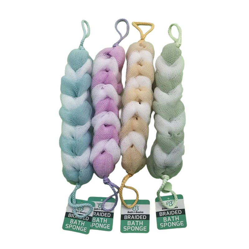 BATH SPONGE BRAIDED 12"