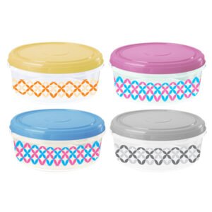 FOOD CONTAINER PRINTED ROUND 142oz/4.2L