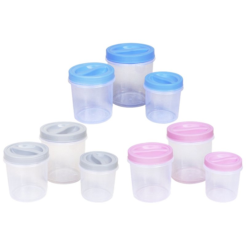 FOOD STORAGE SET 3PC TWIAT CAP ROUND