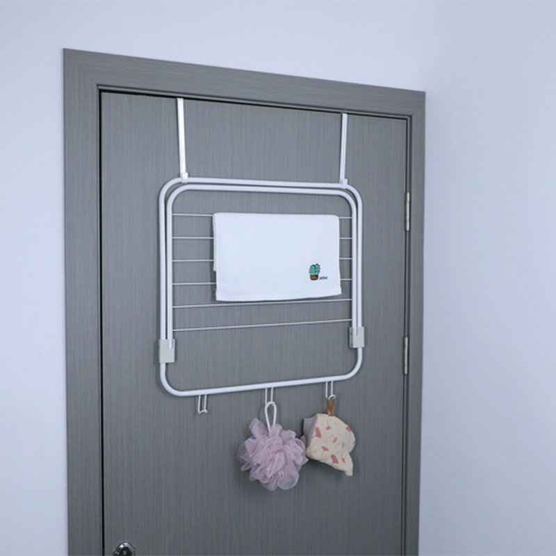 OVER THE DOOR DRYING RACK W/HOOKS