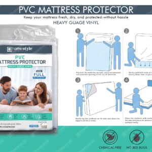 MATTRESS COVER FULL PVC ZIPPERED