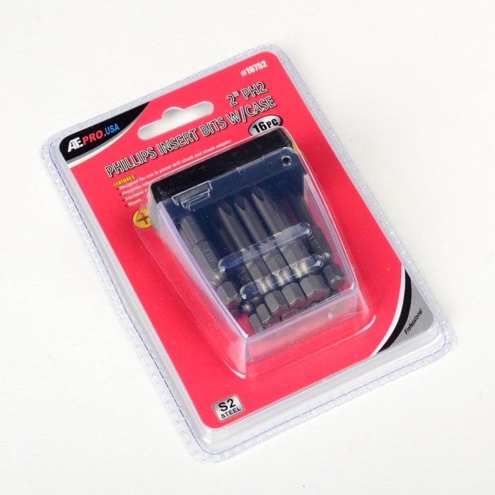 PHILLIPS BITS 16PC 2" #2