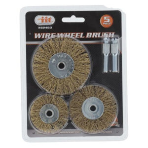 WIRE WHEEL BRUSH SET 5PC BRASS