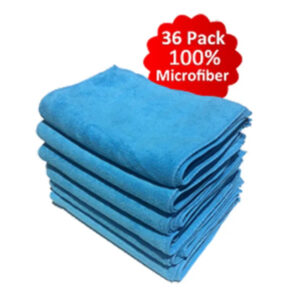 MICROFIBER CLOTH BLUE 36PK 16"x16"