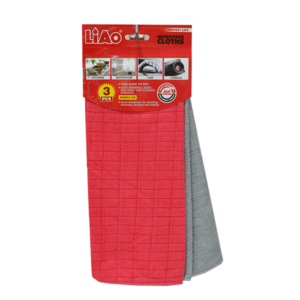 MICROFIBER CLOTH 3PC SET 12"x16" ASST