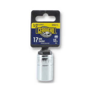 SOCKET SHALLOW 17MM 1/2" DR