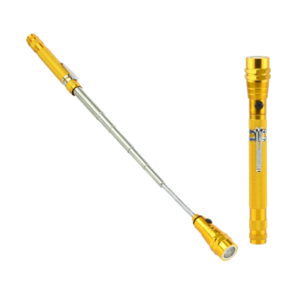 FLASHLIGHT LED W/MAGNET TELESCOPING