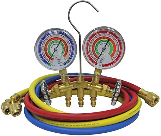 MANIFOLD GAUGES BRASS R12 W/60IN HOSE MC